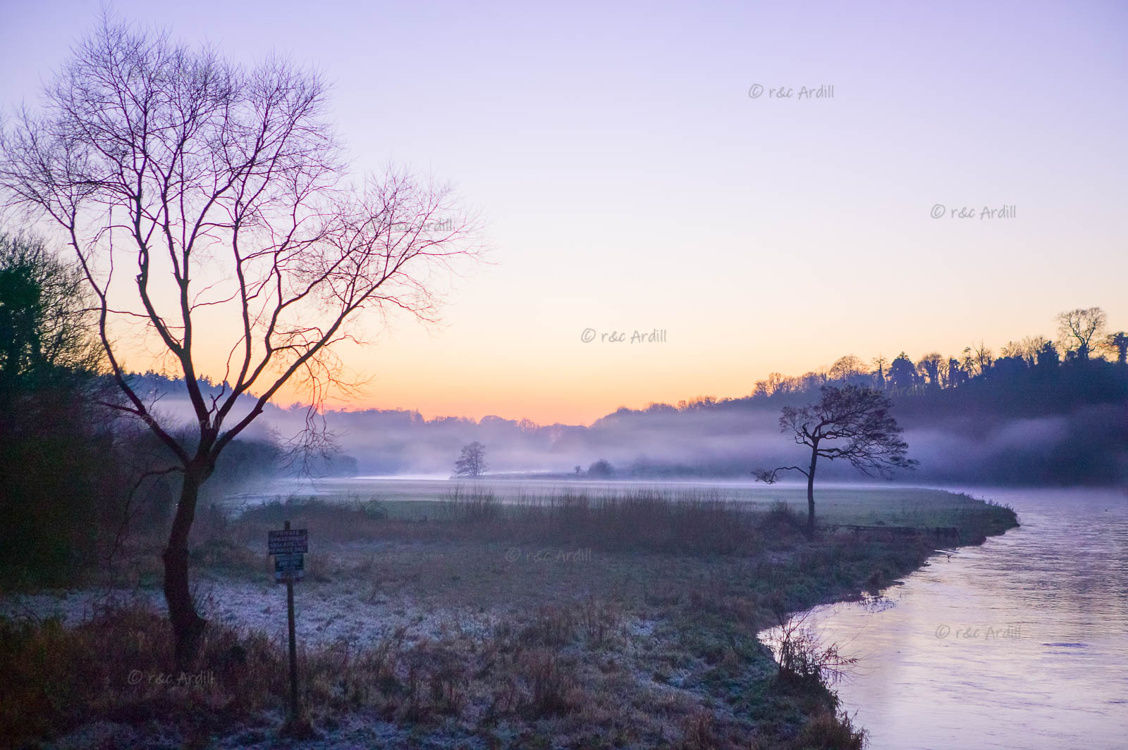 Photo of Boyne Misty Winter Sunset - W44550