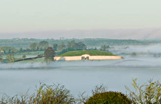 Photograph of Newgrange View with Mist - W25575