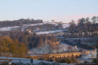 Photograph of Meath Slane Bridge and Hill Winter - W40704